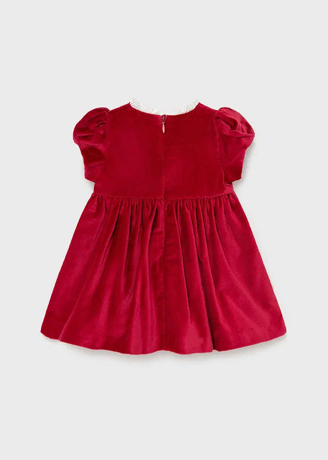 2912 Velvet Embroidered Dress