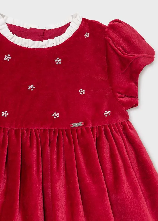2912 Velvet Embroidered Dress