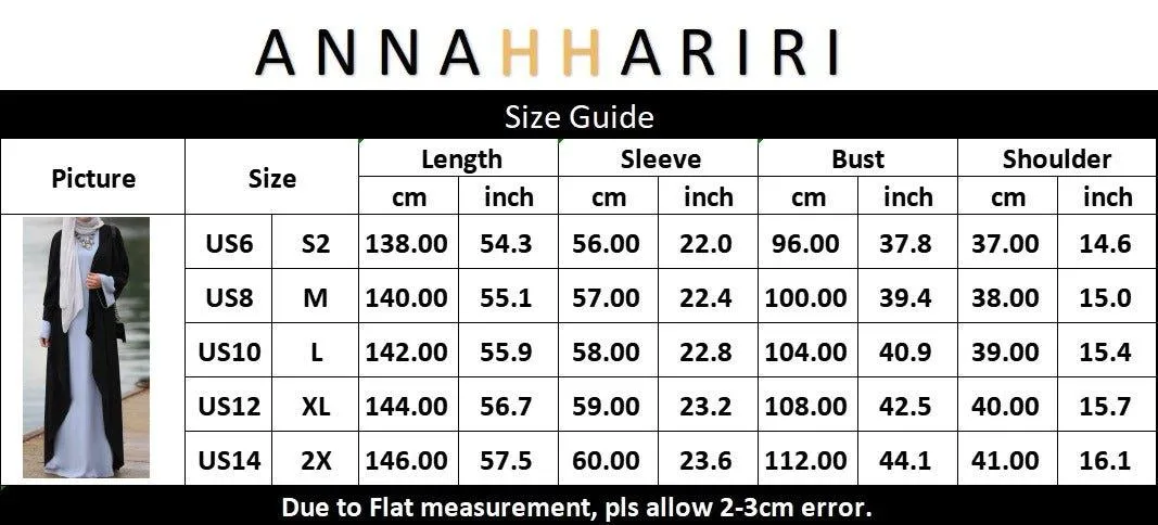 Abaya Dress Blue&Black