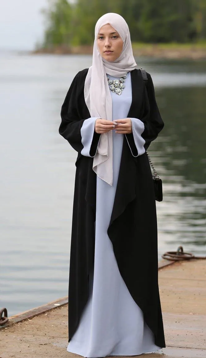 Abaya Dress Blue&Black