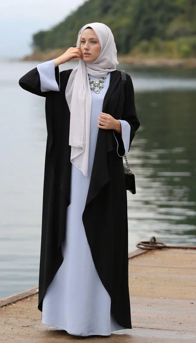 Abaya Dress Blue&Black