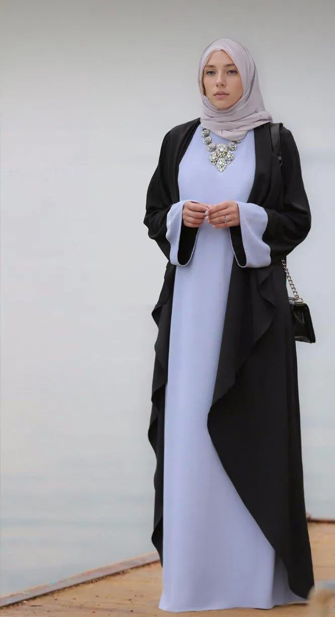 Abaya Dress Blue&Black