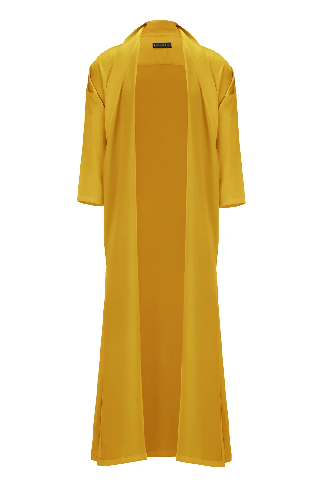 Amber Yellow Tie Detail Bisht