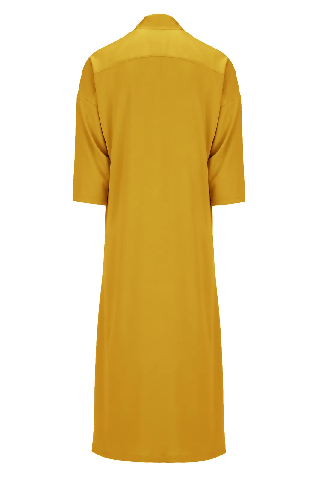 Amber Yellow Tie Detail Bisht