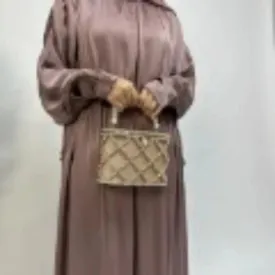Armani Satin Drawstring Abaya (MA039)