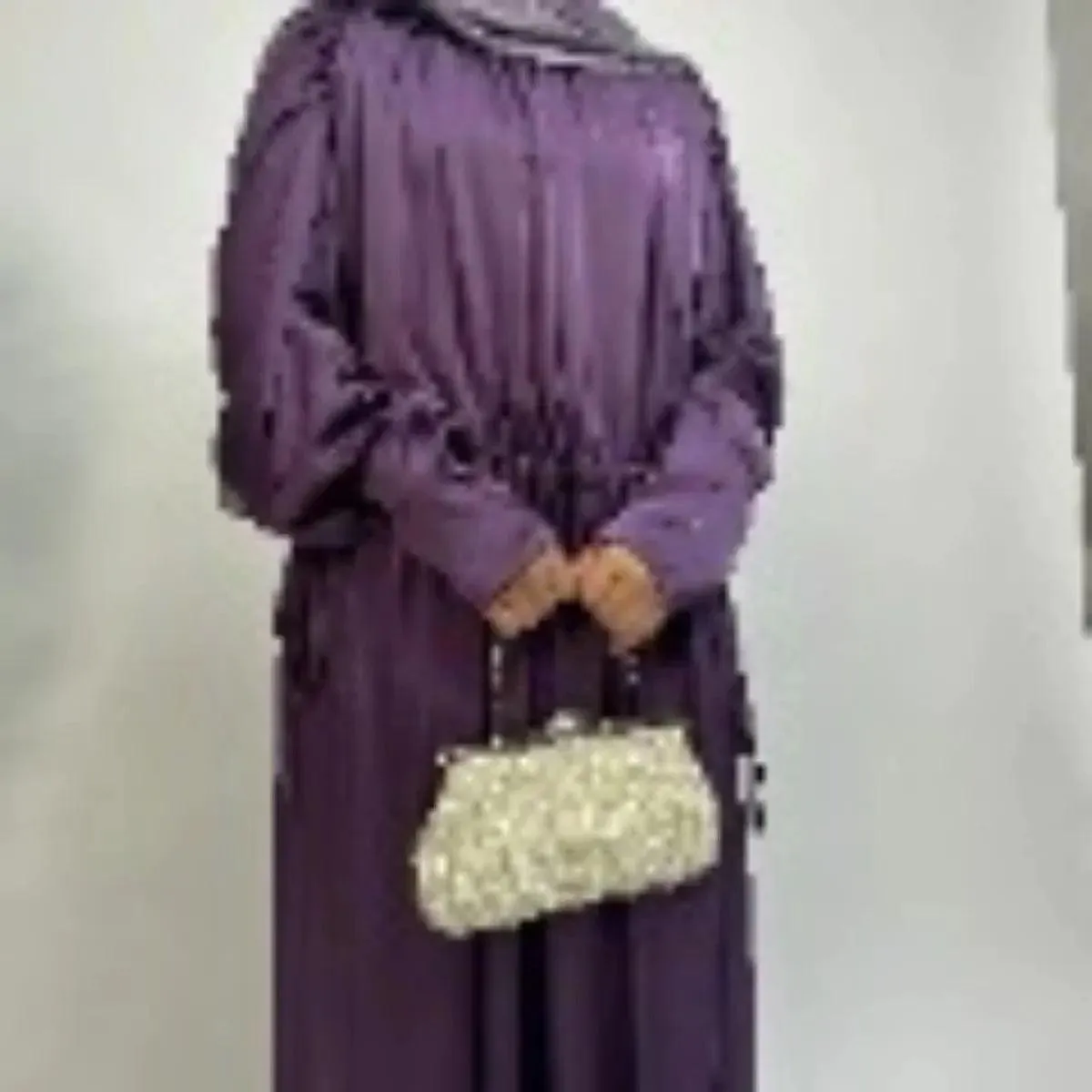 Armani Satin Drawstring Abaya (MA039)