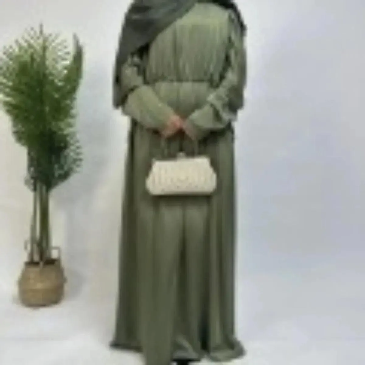 Armani Satin Drawstring Abaya (MA039)
