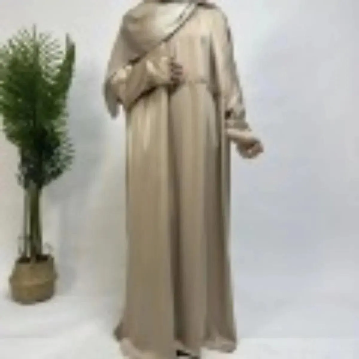 Armani Satin Drawstring Abaya (MA039)