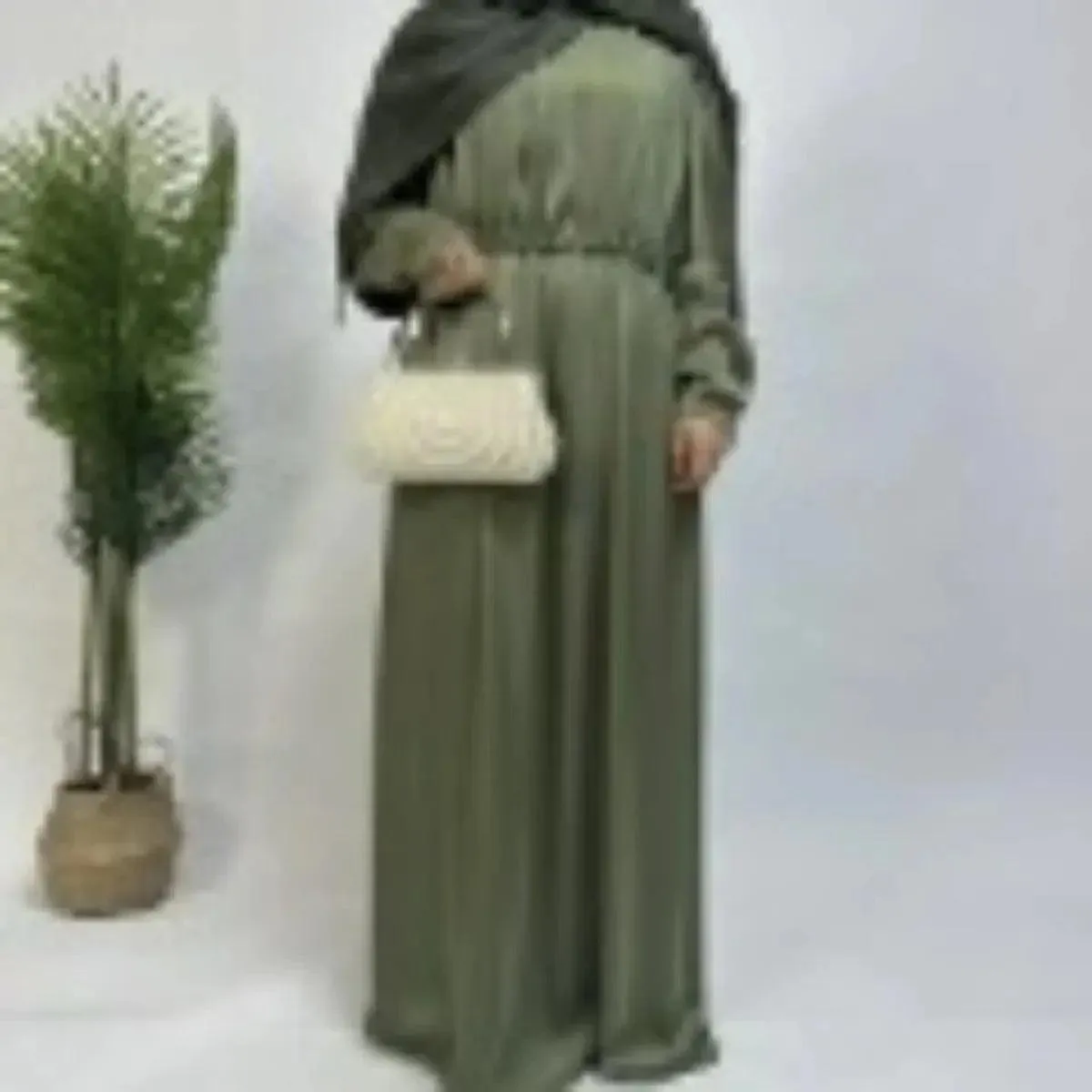 Armani Satin Drawstring Abaya (MA039)