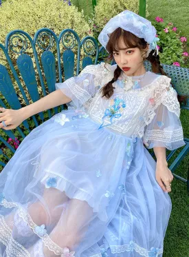 [August Unicorn] Handmade Floral Heaven Dress