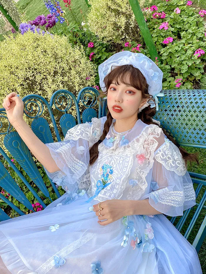 [August Unicorn] Handmade Floral Heaven Dress