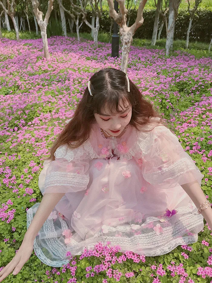 [August Unicorn] Handmade Floral Heaven Dress