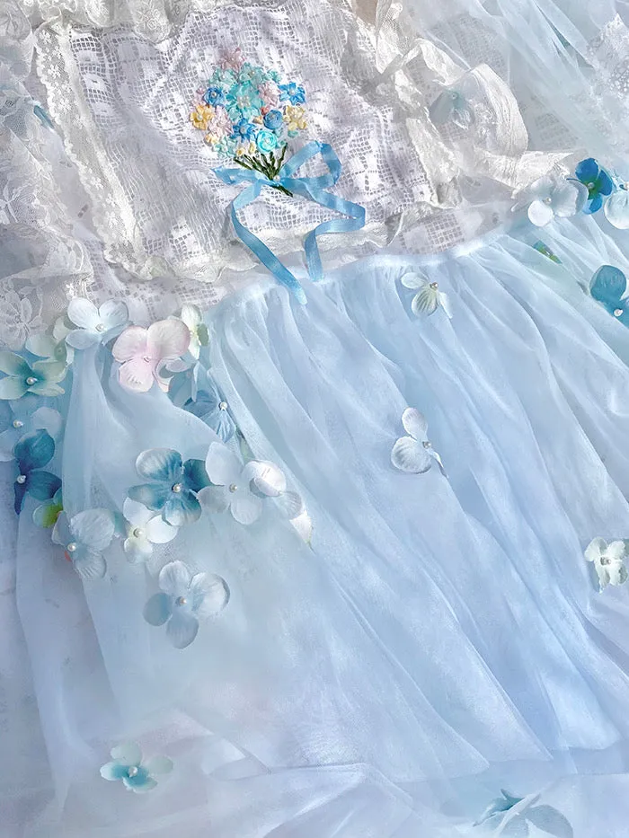 [August Unicorn] Handmade Floral Heaven Dress