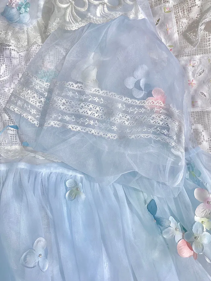 [August Unicorn] Handmade Floral Heaven Dress