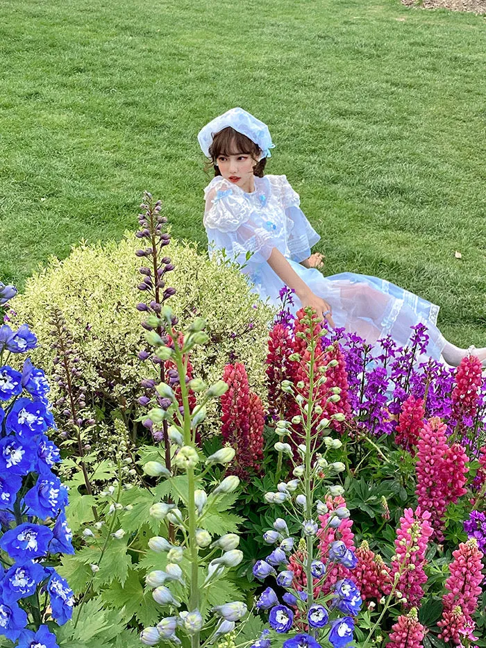 [August Unicorn] Handmade Floral Heaven Dress