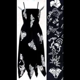 Batik Black & White Fairy Dress