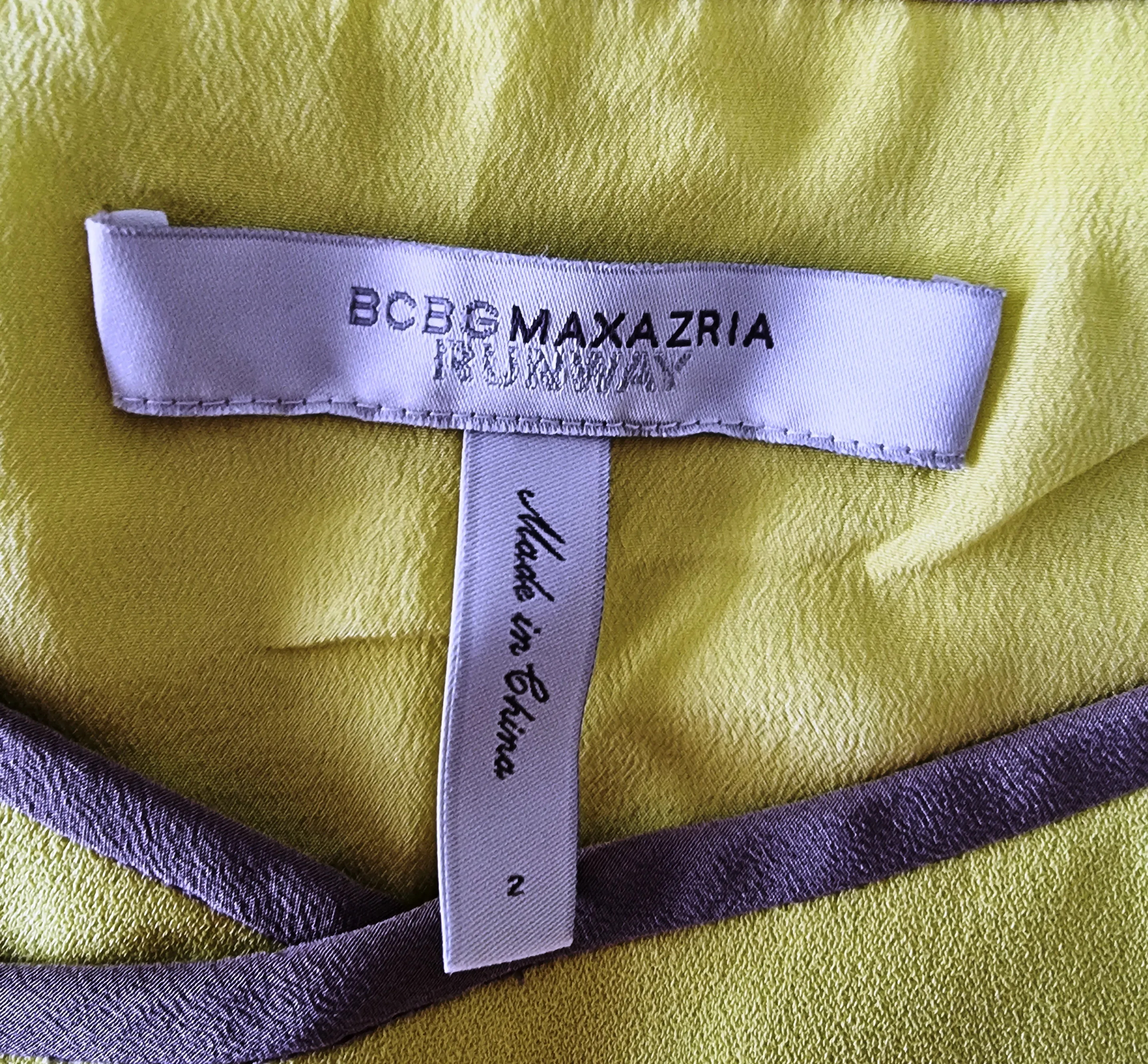 BCBG MAX AZRIA Lemonade Lined Gladiator Style Dress UK 6 US 2 EU 34