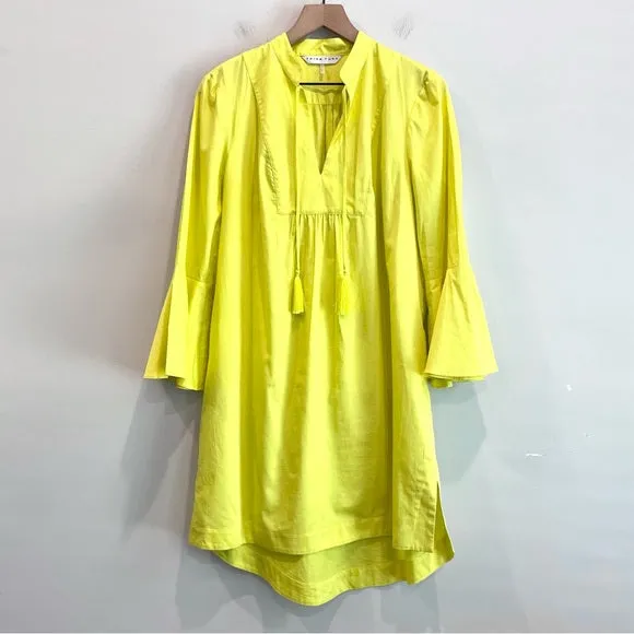 Bell Sleeve Tassel Shift Dress