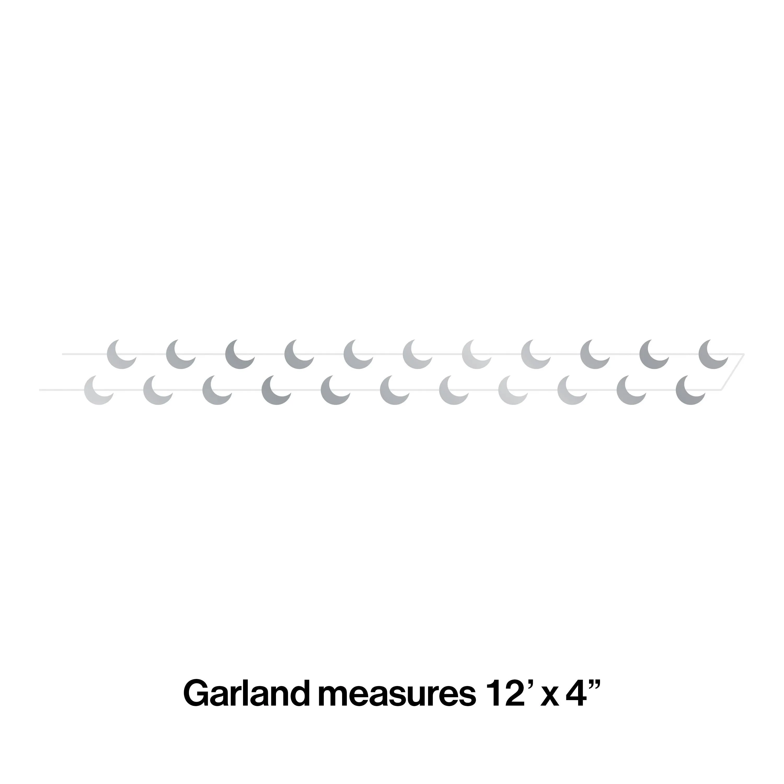 Bulk Starry Night Moon Garlands (12 per Case)