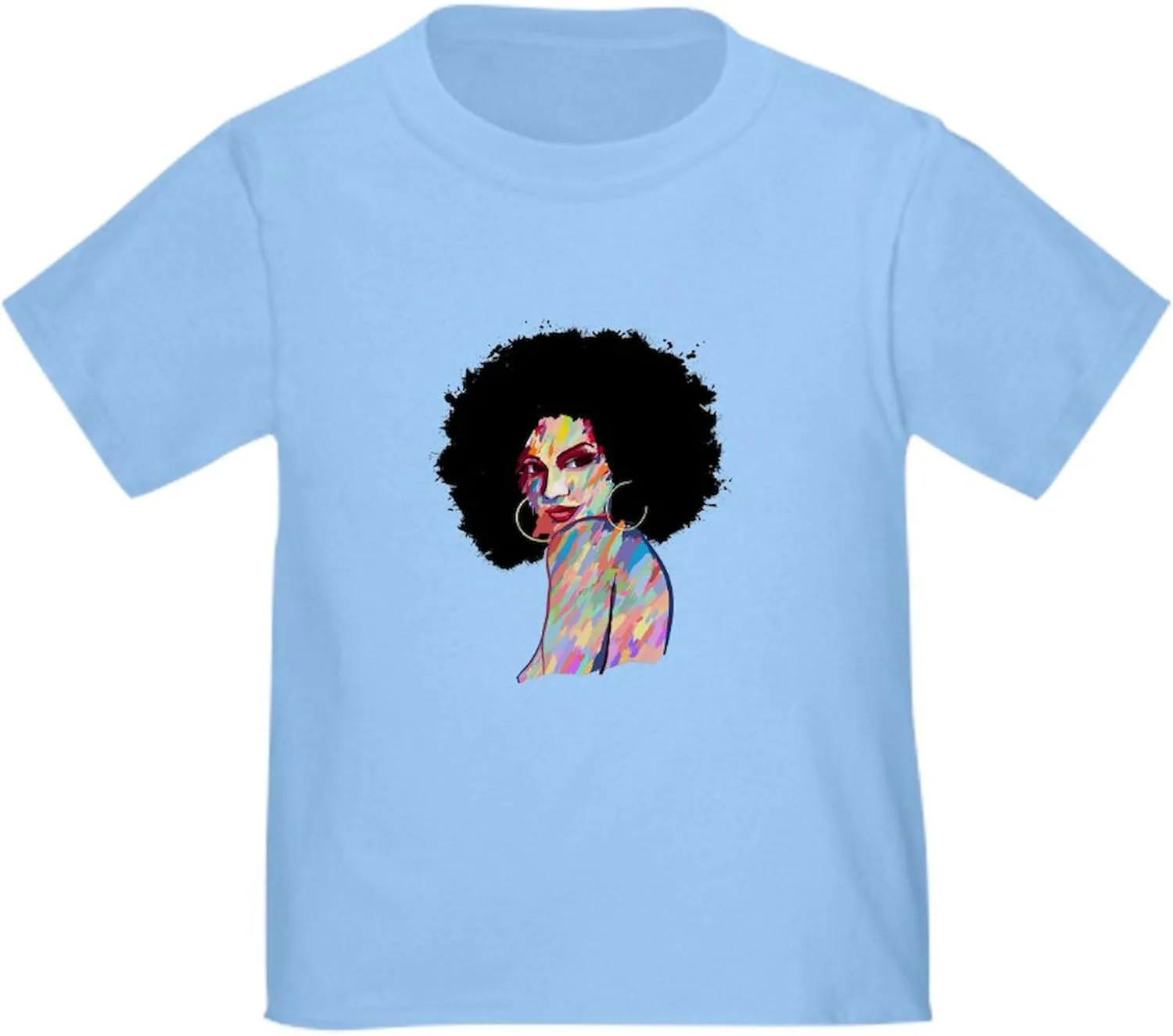 CafePress Artistic Black Woman Hand Painted African T Shirt Cute Toddler Graphic Tee, 100% Cotton