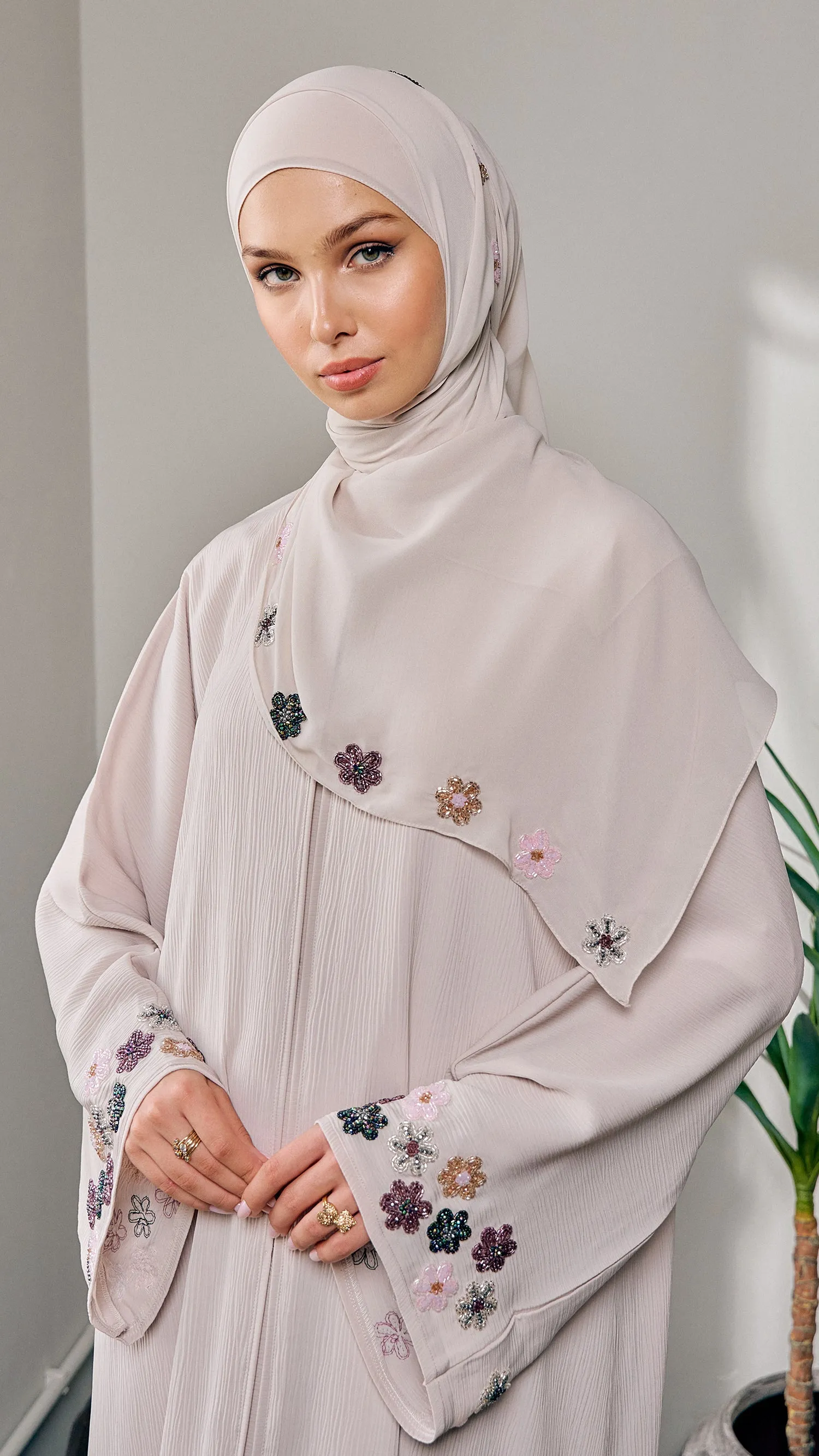 Camellia Almond Milk Abaya
