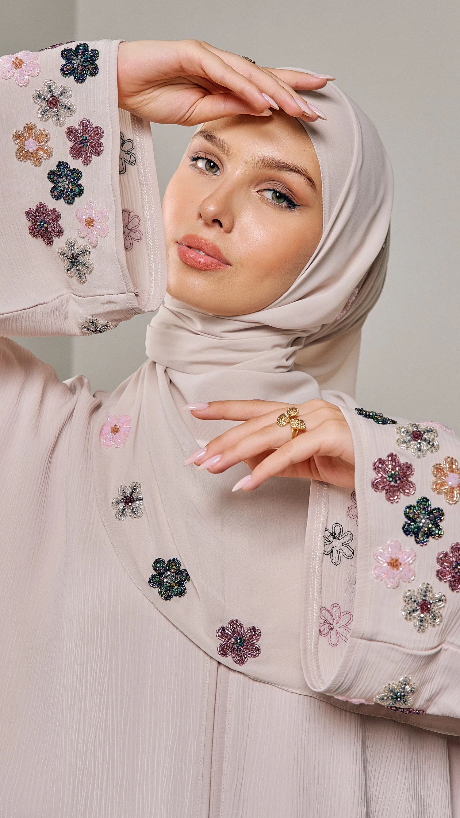 Camellia Almond Milk Abaya