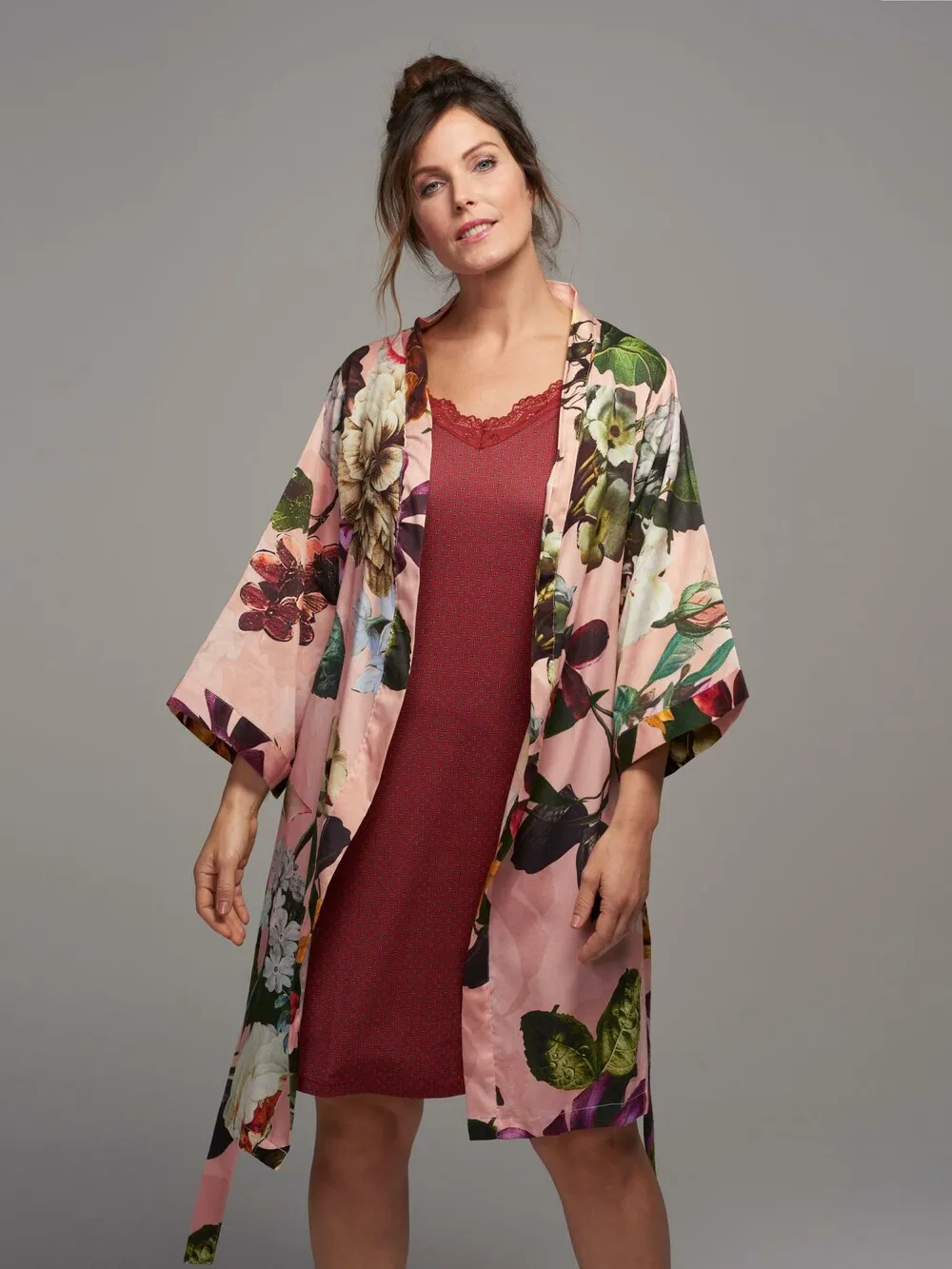 Essenza Fleur robe, pink/pink
