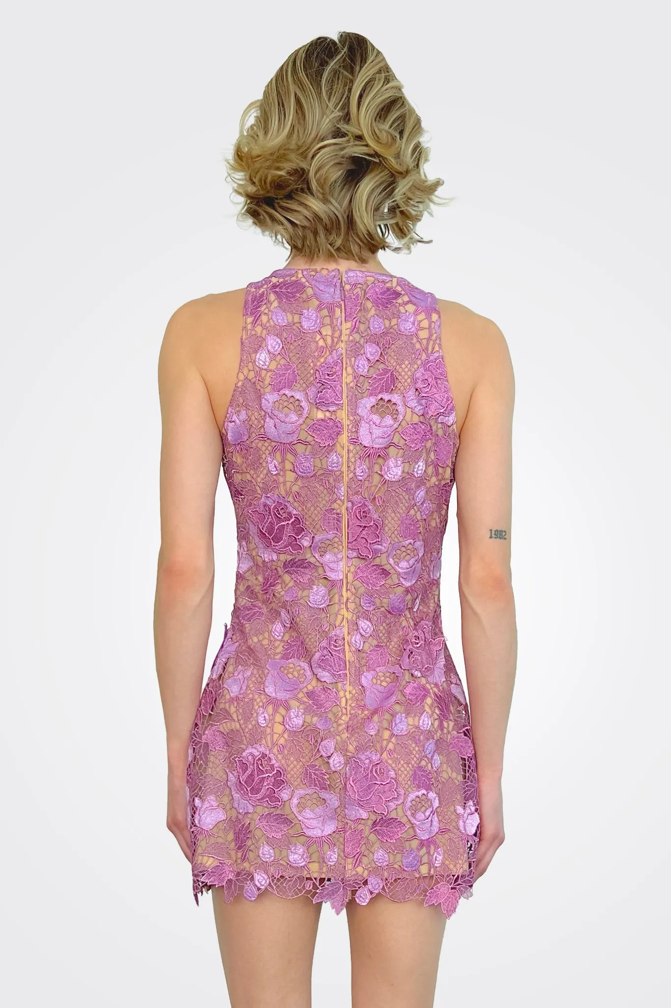 Etta Mini Dress - Lavender Garden