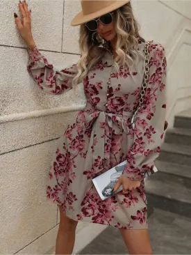 Floral Printed A-Line Dress