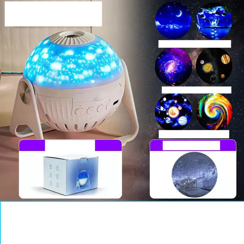 Galaxy Projector Starry Sky Projection Bedroom Bedside Night Light
