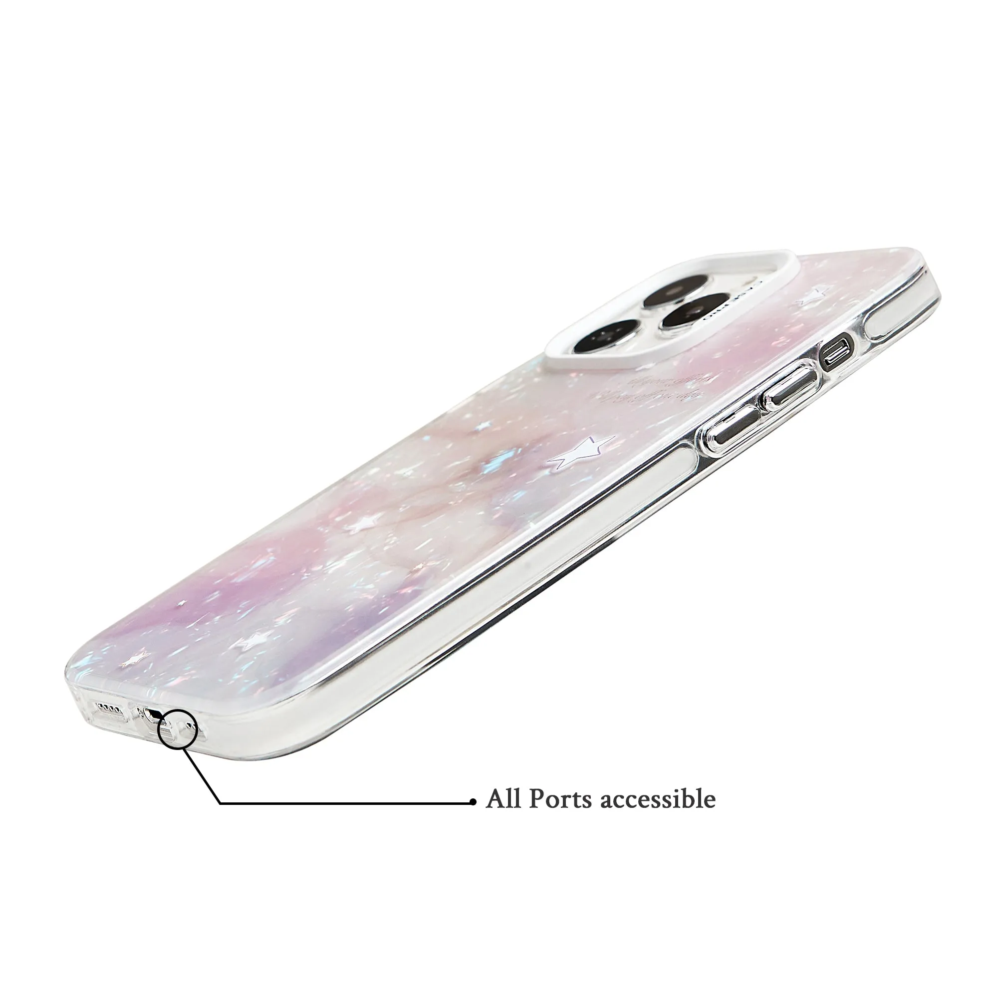 Glittery Starry Night Laser Phone Case