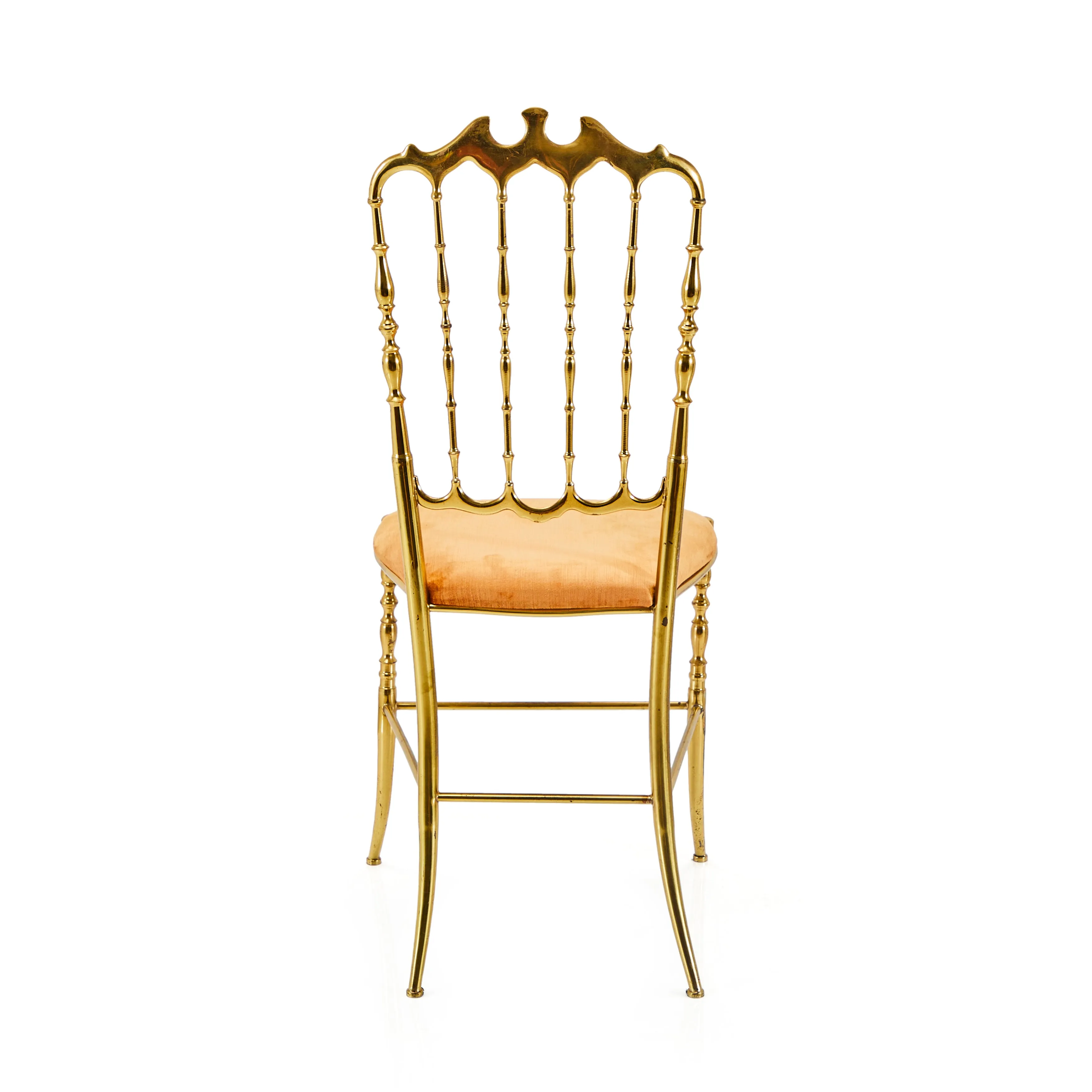 Gold & Tan Velvet Ornate Dining Chair