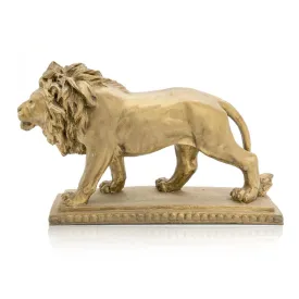 Gold Carved Lion Sculpture