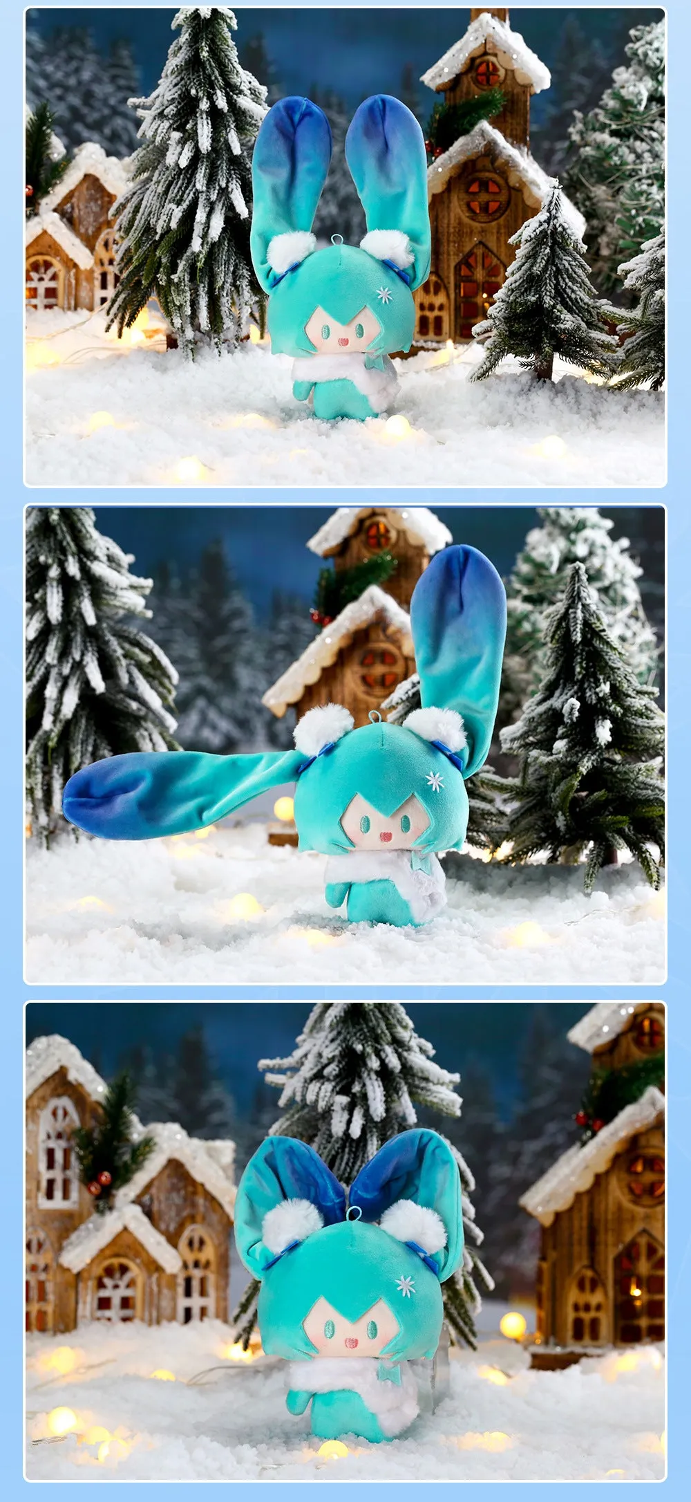 Hatsune Miku - Hatsune Miku Starry Snowy Night Of Wishes Plushie BEMOE