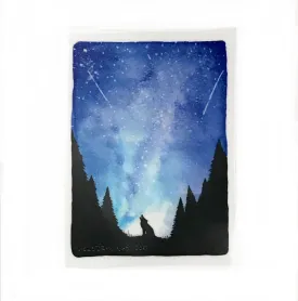 Howling Wolf Sticker