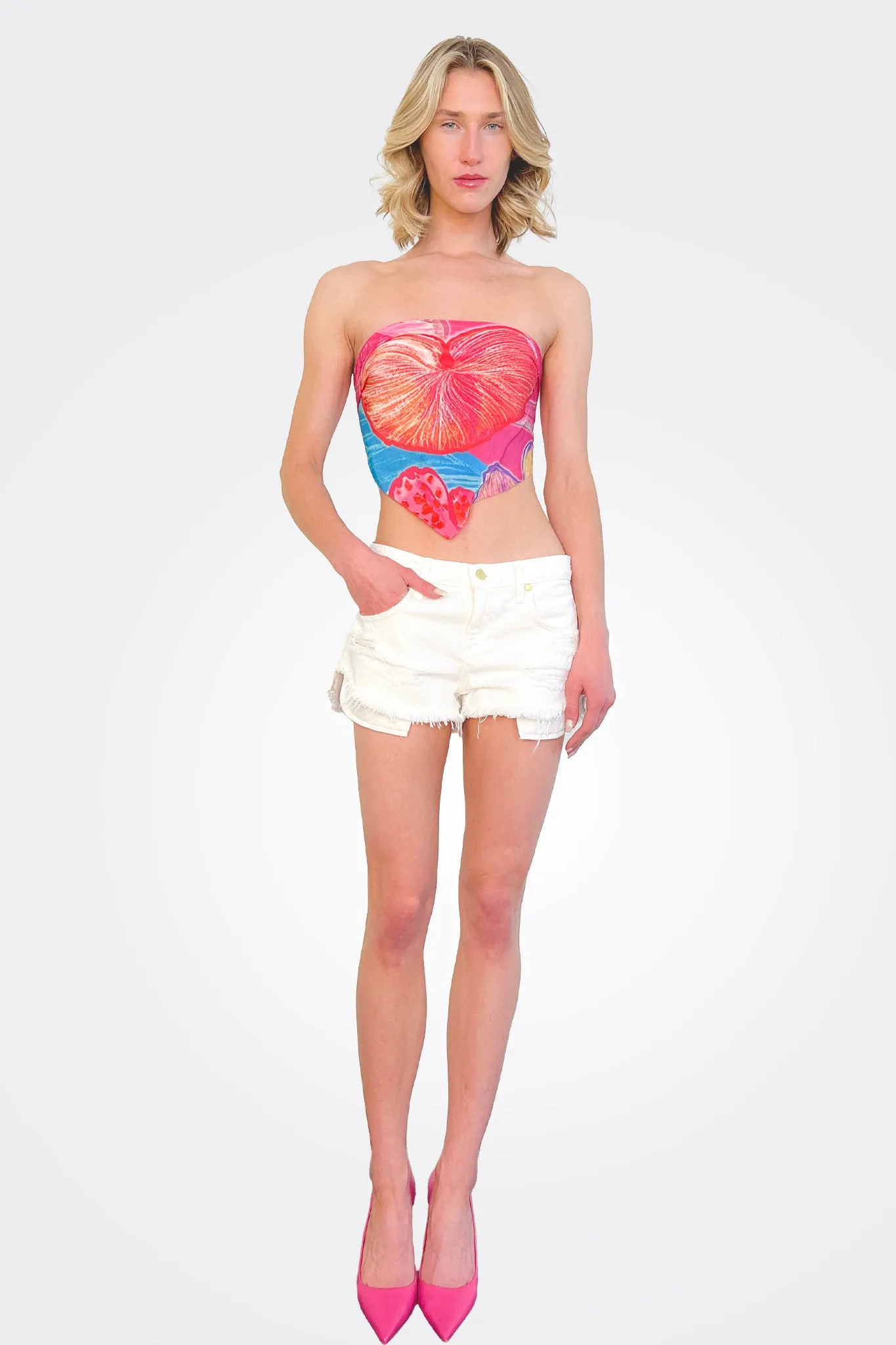 Juno Scarf Top - Pink