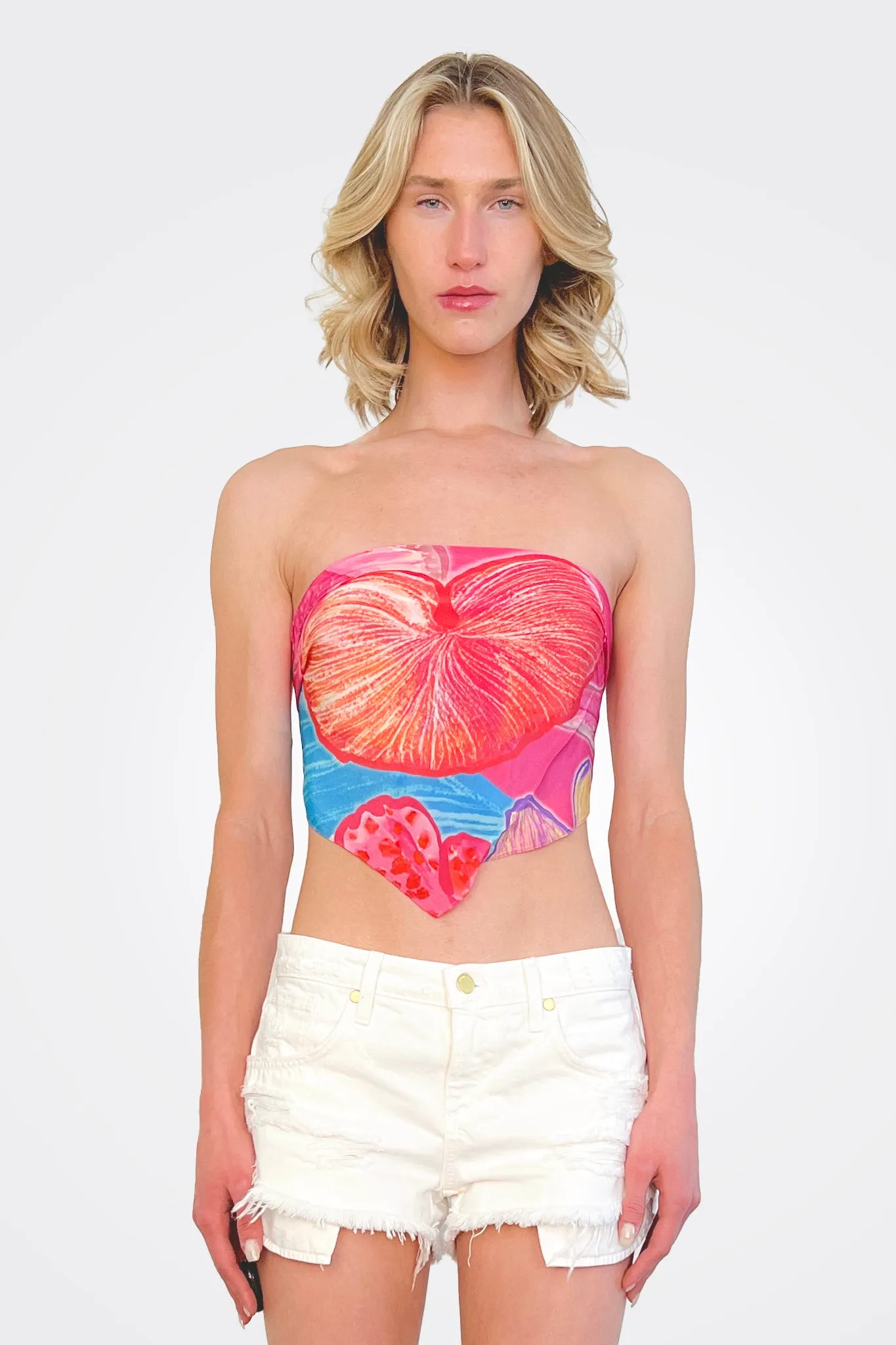 Juno Scarf Top - Pink