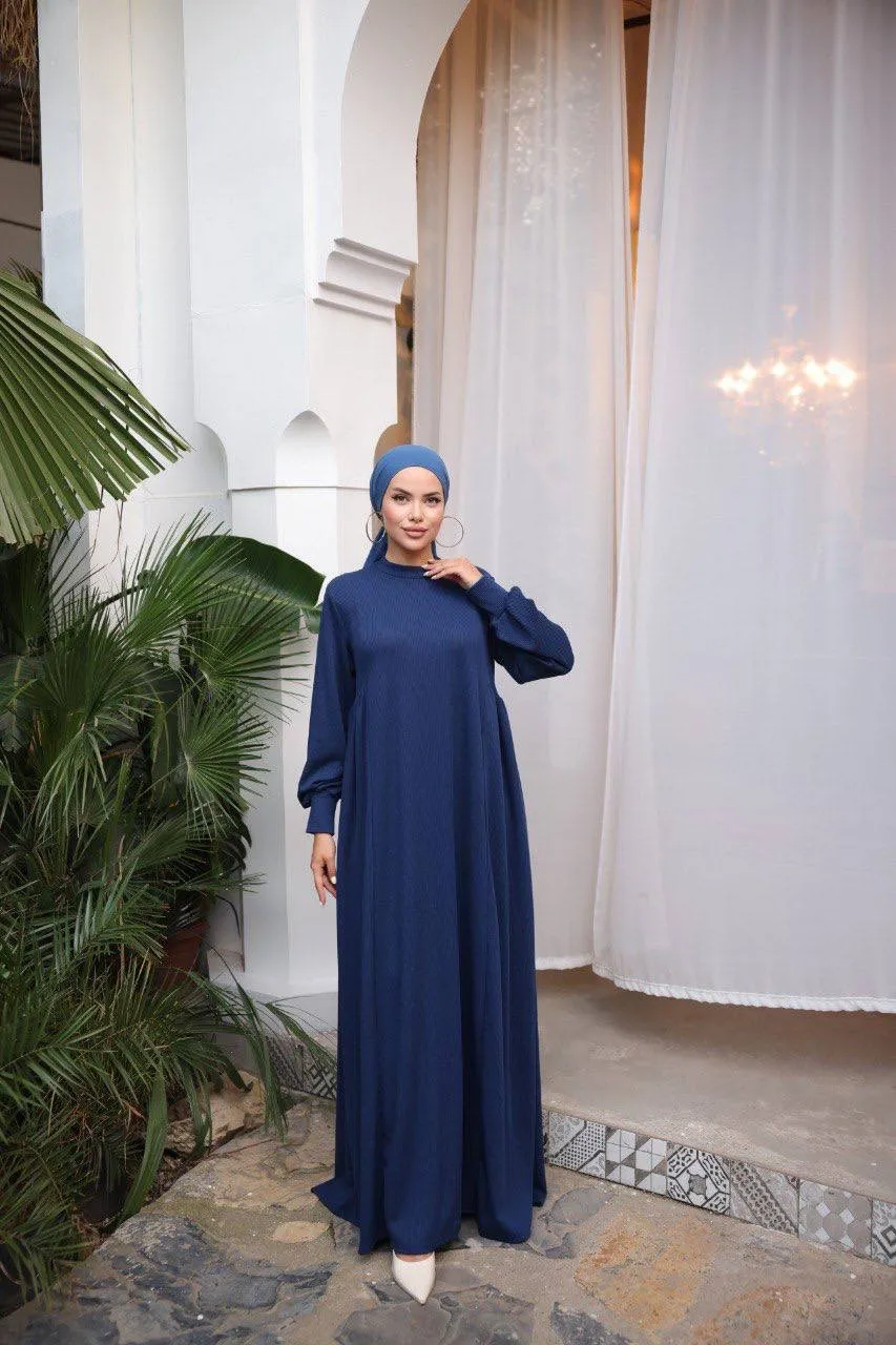 Knitted Long Maxi Dress - Abaya Dress