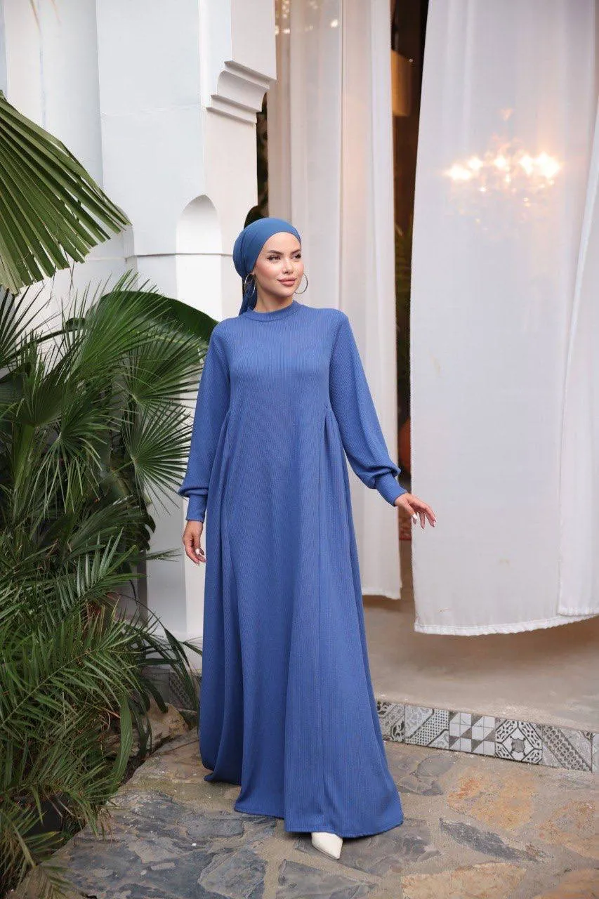 Knitted Long Maxi Dress - Abaya Dress