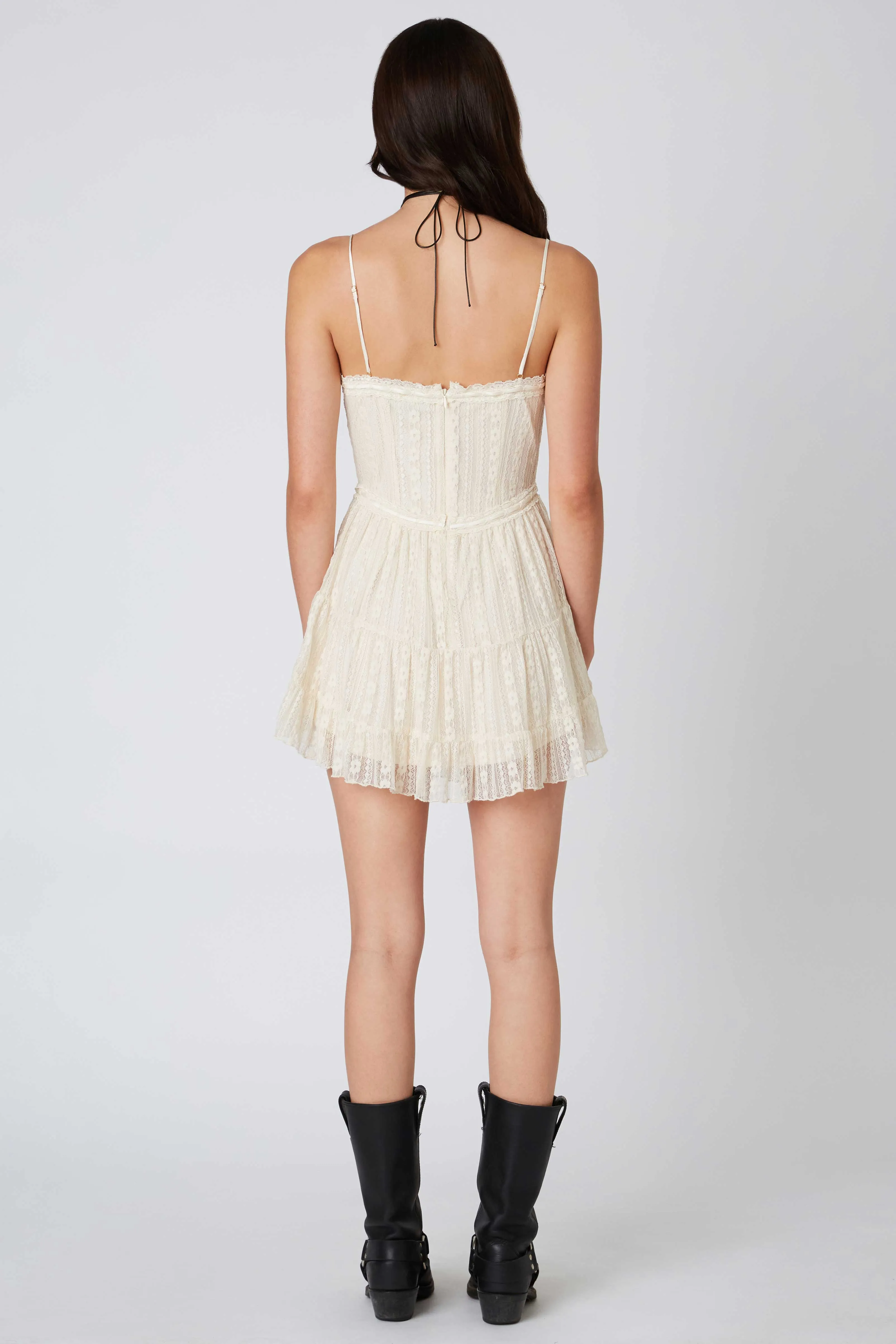 Lace Corset Mini Dress