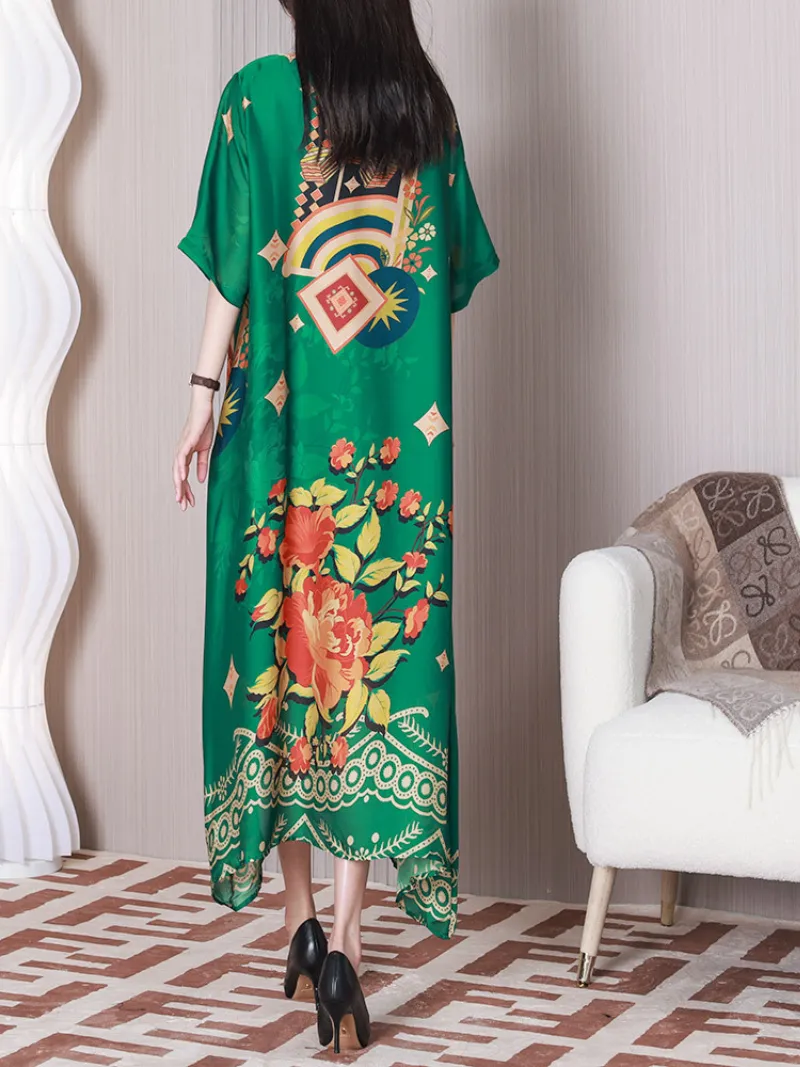Mad In Love Round Neck A-line Dress