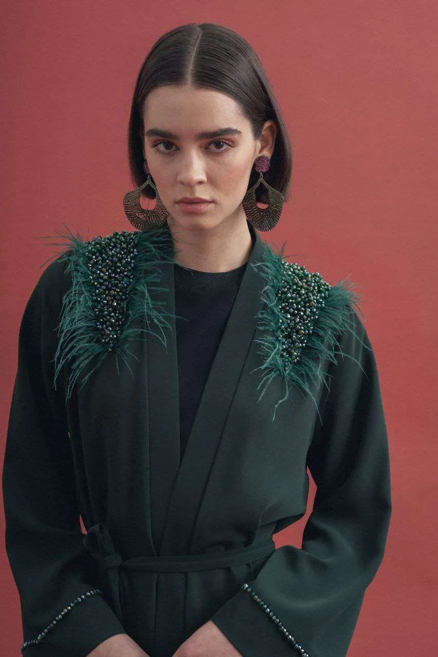 Marjan Open Front Abaya