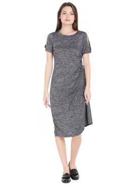 Melange A-Line Dress