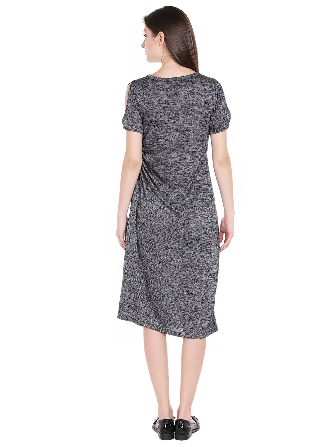 Melange A-Line Dress