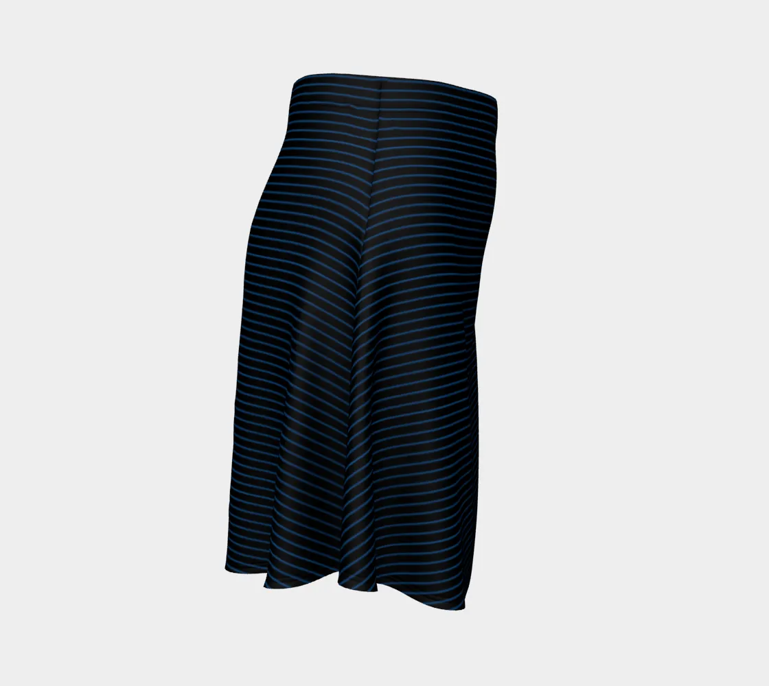 Micro Striped Flare Skirt