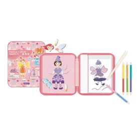 Mieredu Puzzle & Draw Magnetic Kit Fairies