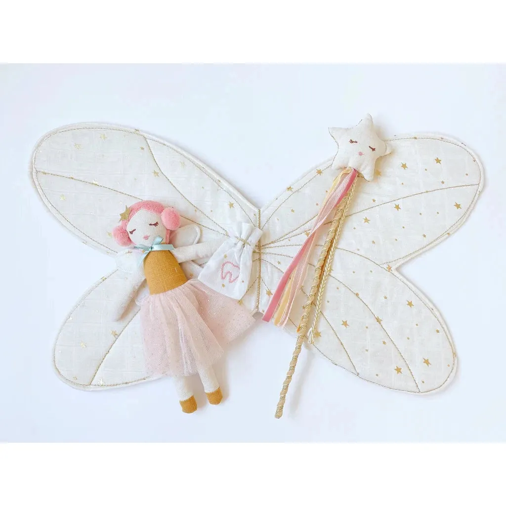 Mon Ami Fairy Wings & Star Magic Wand Set