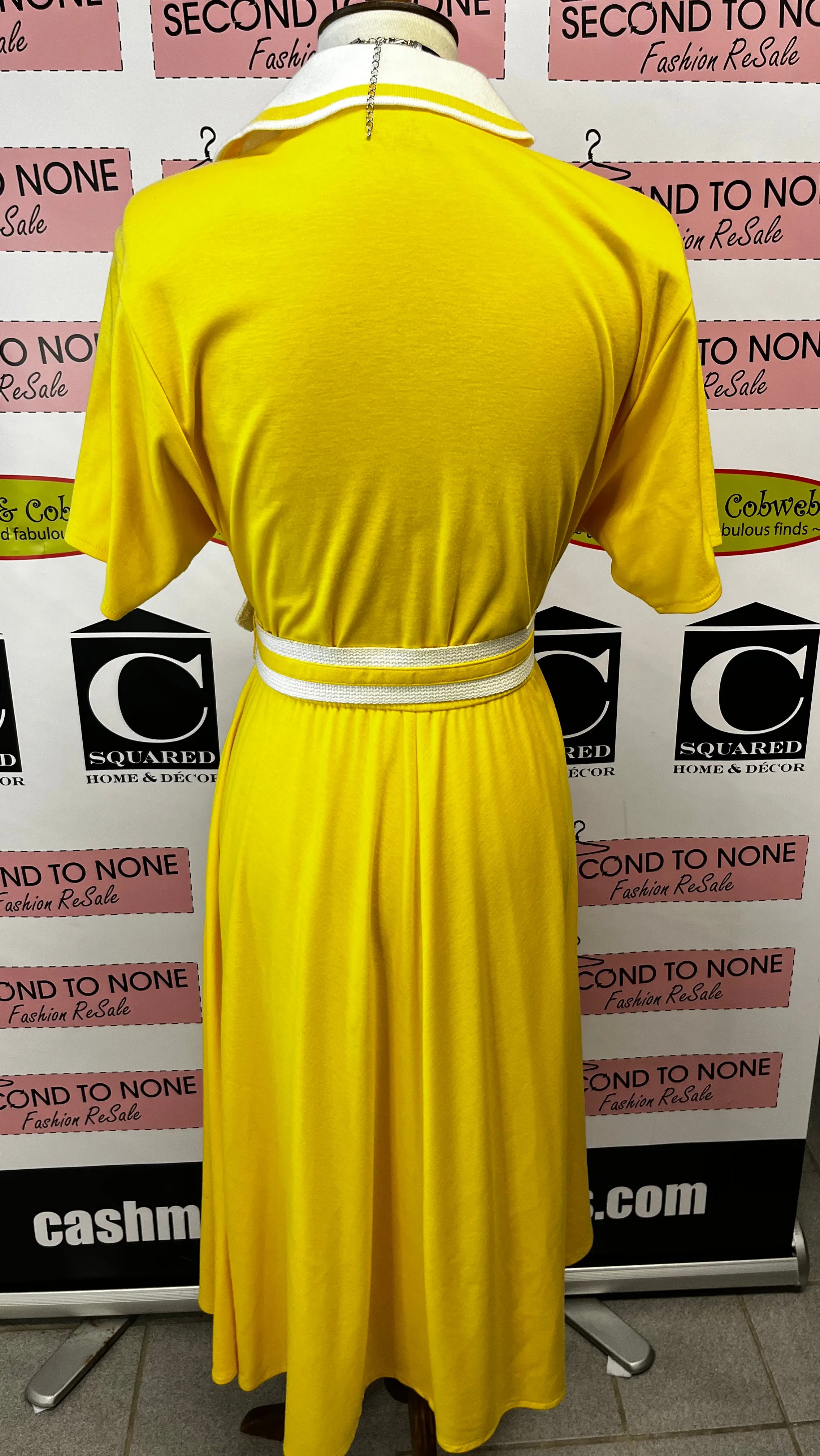 Mr. Edward Vintage Yellow Dress (Size M)