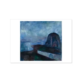 Munch - Starry Night - Postcard