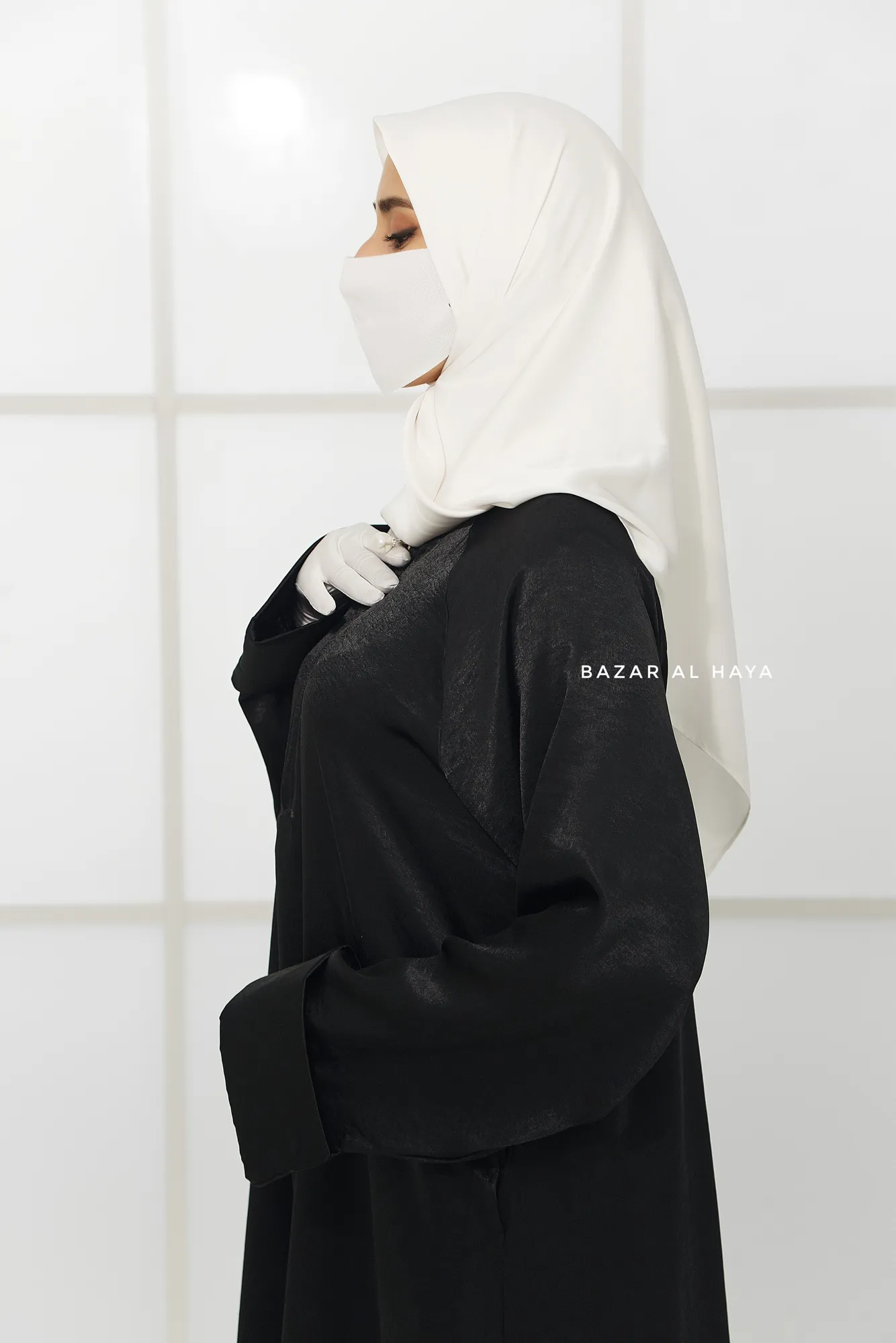 Nafisa Abaya - Soft Related Fit - Textured Satin